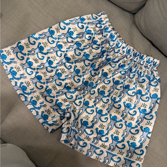 Blue Monkey Print Pajama Set - Picture 5 of 7